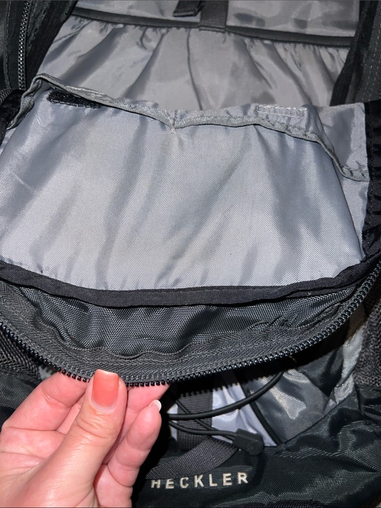 The North Face Heckler Black and Gray Hiking Backpack with Bungee Cord main image 5